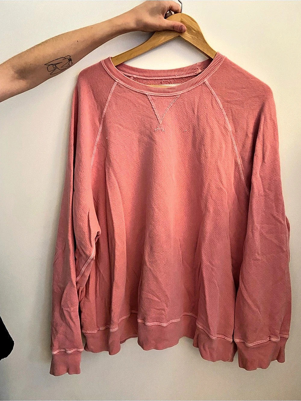 THE GREAT. The College Sweatshirt. Pink Size 2